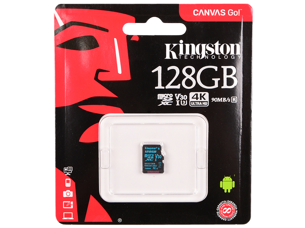 Карта памяти kingston 64gb canvas select plus sdcs2 64gbsp